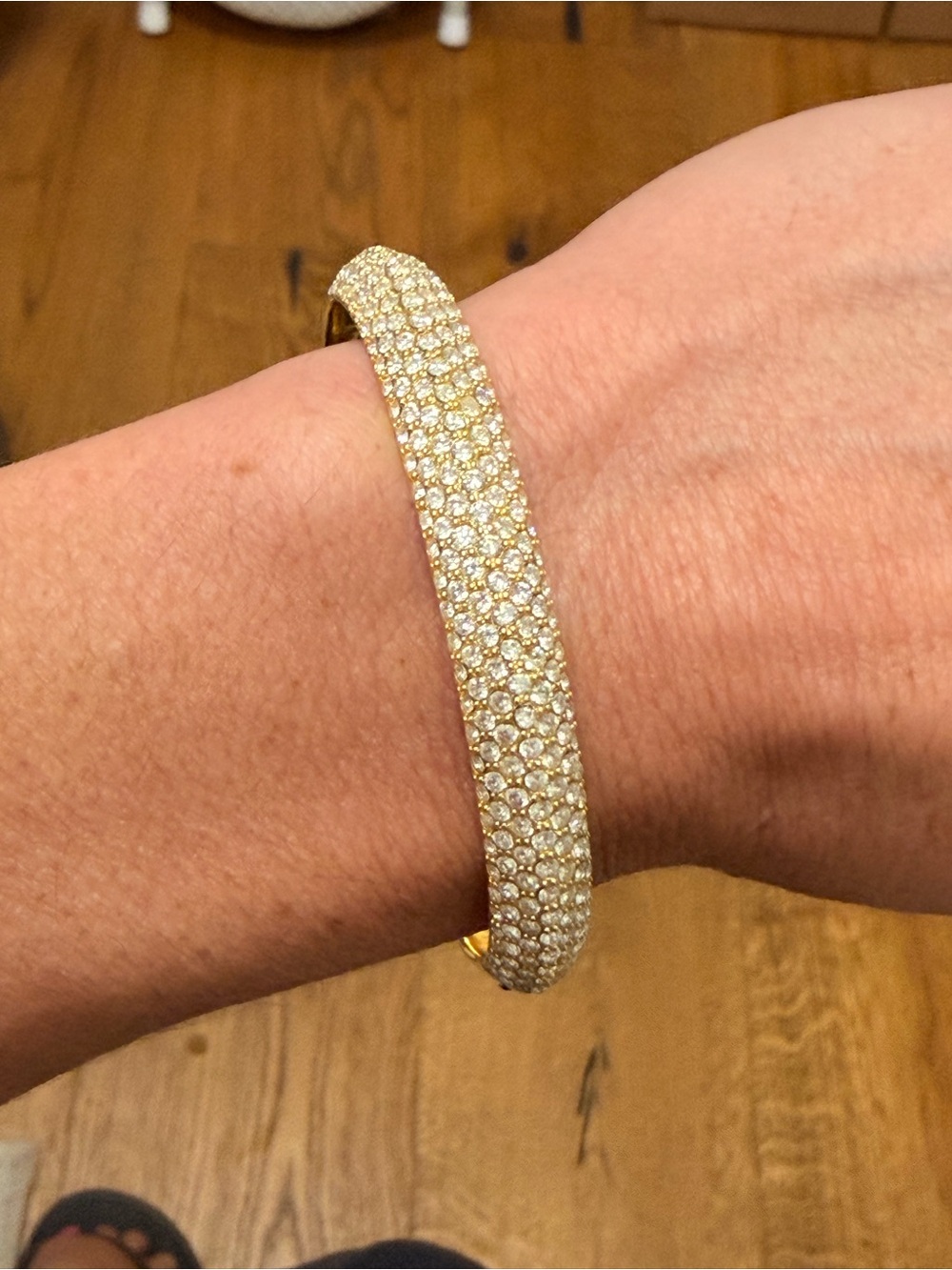 Kendra Scott Gold Pavé Crystal Bangle Bracelet